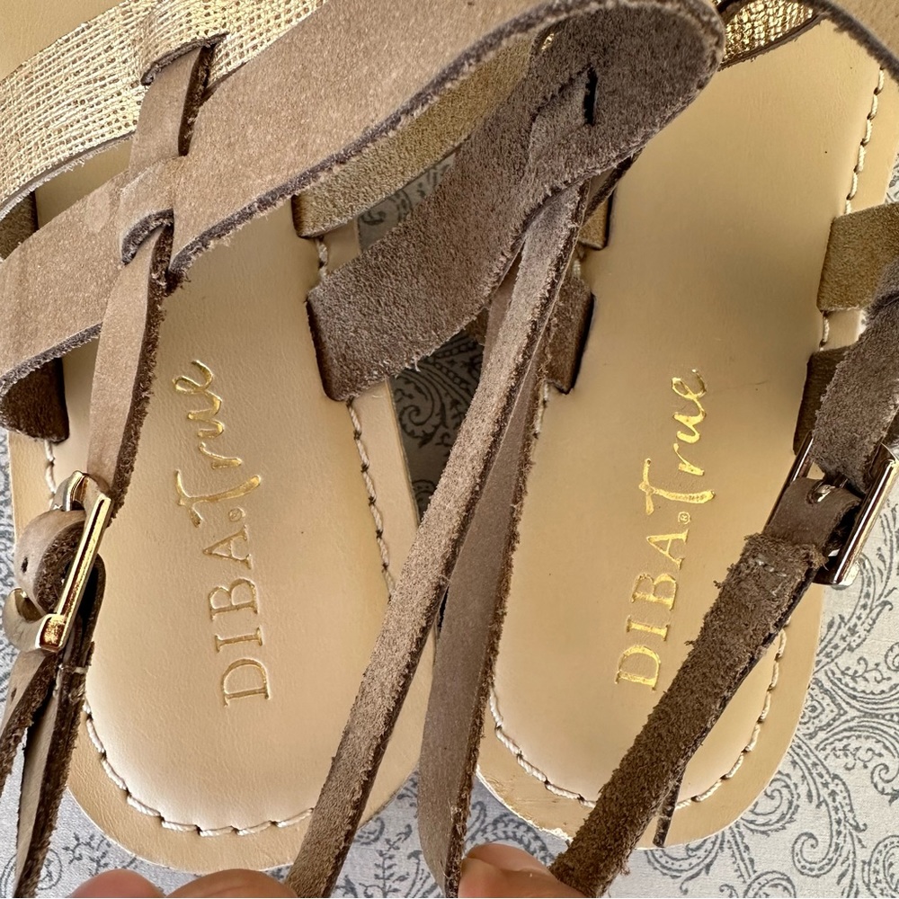 Diba True Simon Says Leather Flat Sandals - Picture 2 of 10